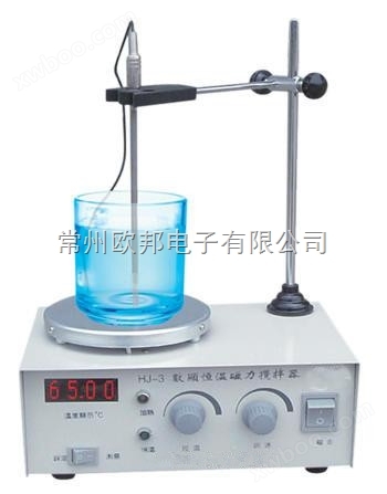 HJ-3数显高精度恒温（加热）磁力搅拌器
