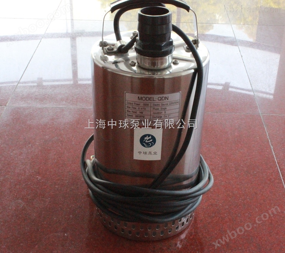 QN25-6-0.75KW不锈钢三相潜水泵