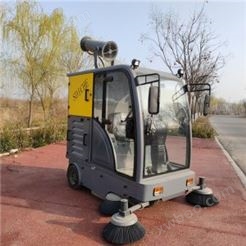 小型垃圾清扫车 新能源扫地机 宏园 驾驶式工业扫地车